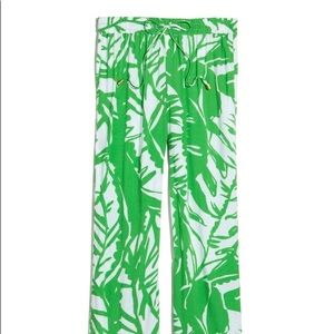 Lily Pulitzer Pajama Pants green and white size Small